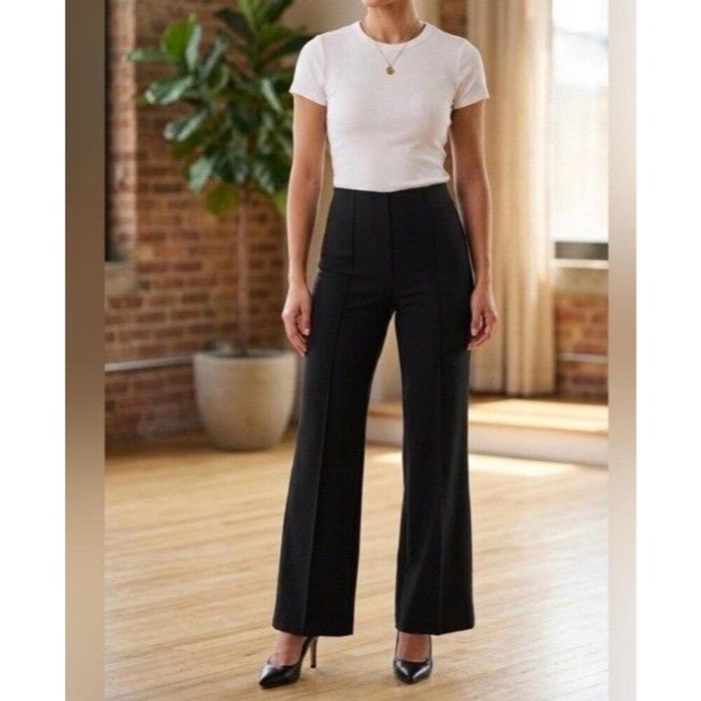 Spanx XL Petite The Perfect Pant Hi-Rise Flare Trouser Ponte Knit 28" inseam